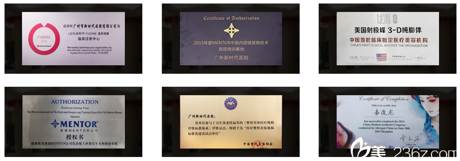 廣州新時(shí)代醫(yī)院榮譽(yù)資質(zhì)