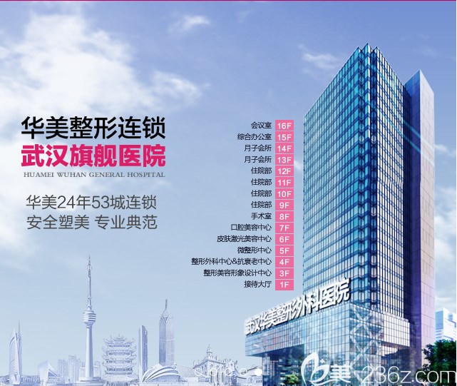 武漢華美整形旗艦店外觀環(huán)境